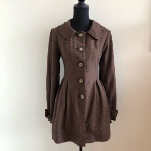 A Byer lightweight tweed jacket with collar
